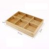 Hot Pot Bamboo Plate Compartmental Platter Vegetable Tray