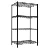 Basics 4-Shelf Narrow Adjustable, Heavy Duty Storage Shelving Unit (250 lbs loading capacity per shelf), Steel Organizer Wire Rack